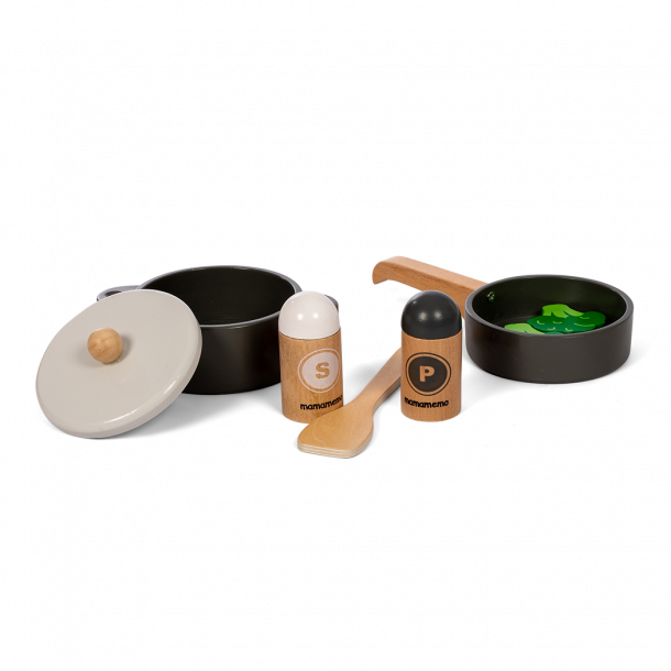 Pretend Play Cookware and Pan Set 4