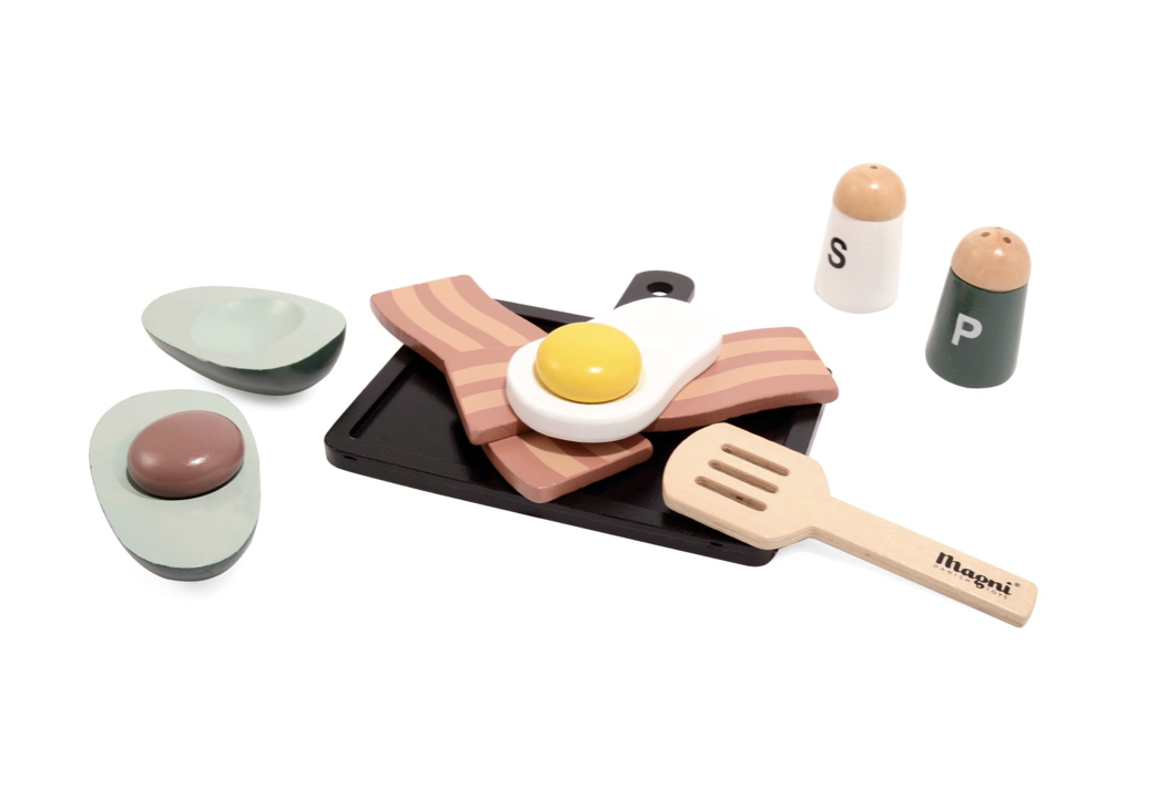 Pretend Play Egg and Bacon Tray Toy